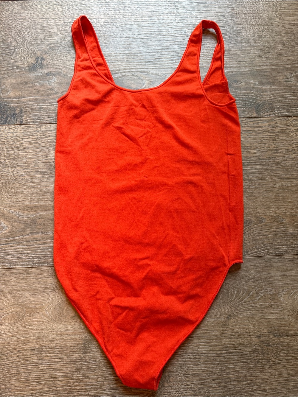 SKIMS Bright Red One-Piece Bodysuit